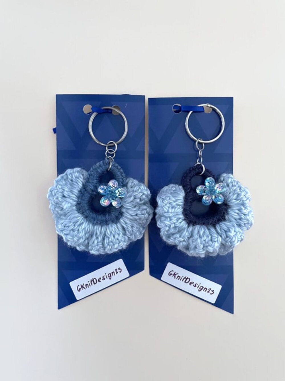 2 Handmade Keychain, Lightweight Charms, Backpack Charms, Crochet Gift Set